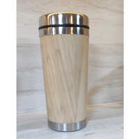 Brown 1000ml Bamboo Water Bottle