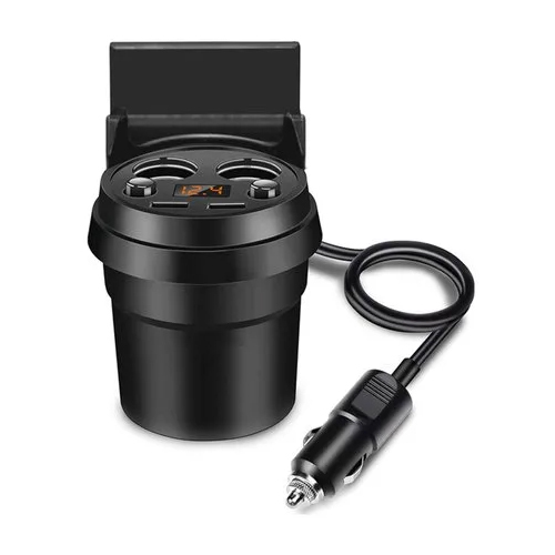 3 in 1 Car Chargers 2 USB Ports Lighter Power Socket Charger Adapter