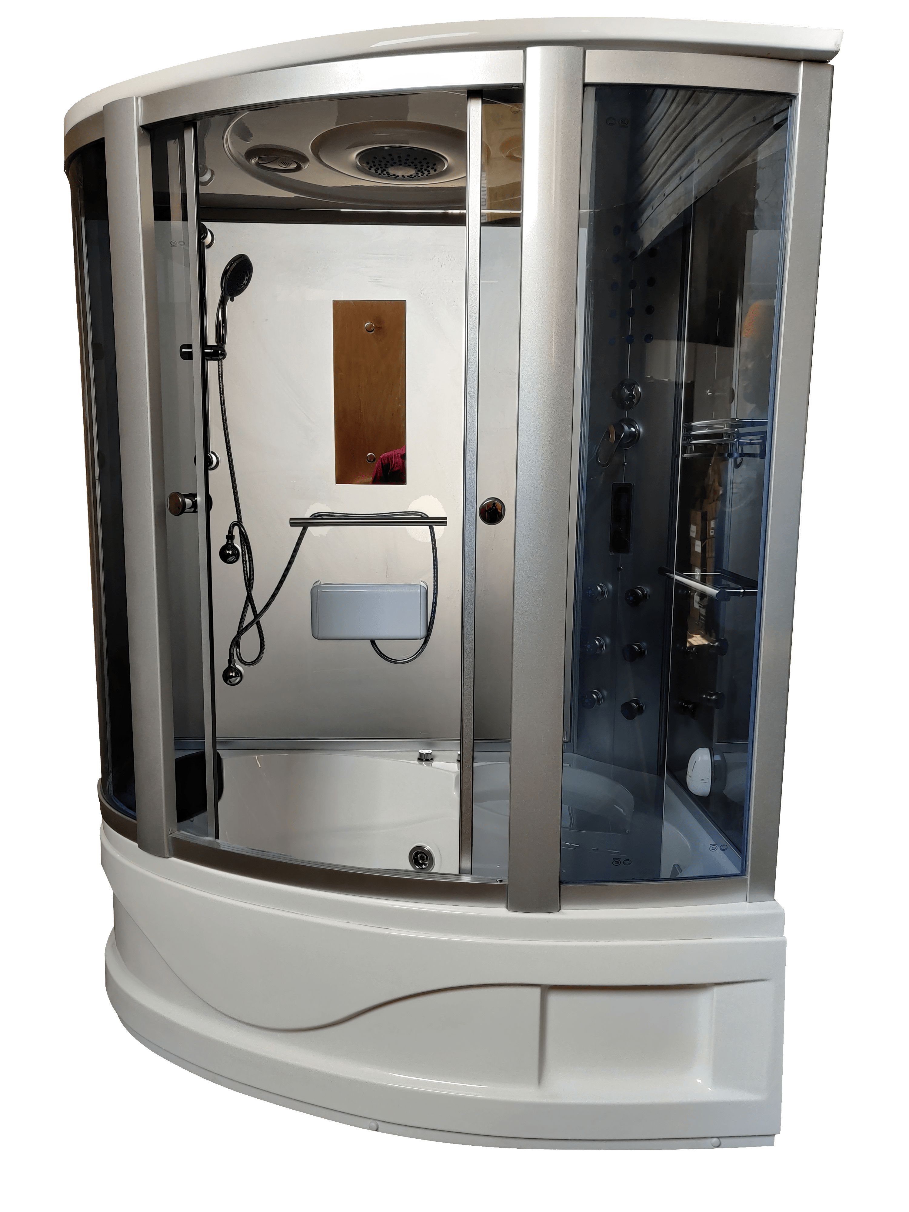 Encore 5 x 3Steam Shower Cabin with Bathtub