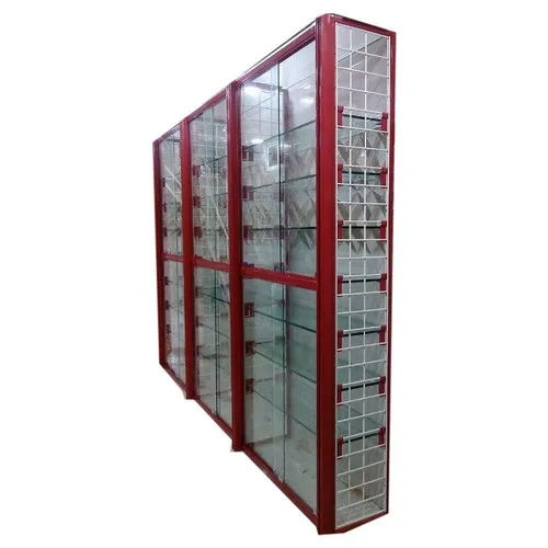 Red Ms Showcase Display Racks