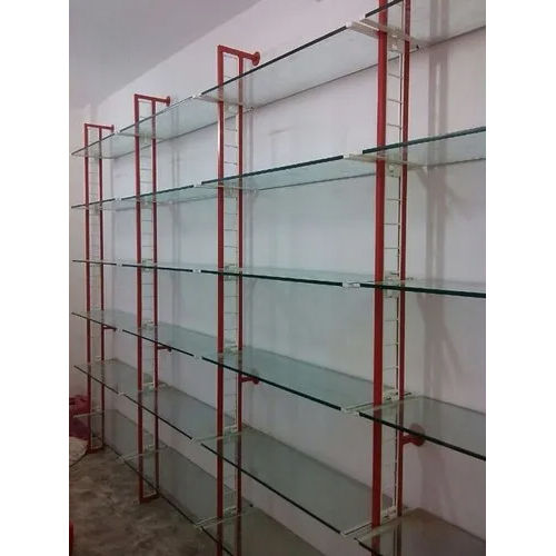 Red Ms Showroom Display Rack