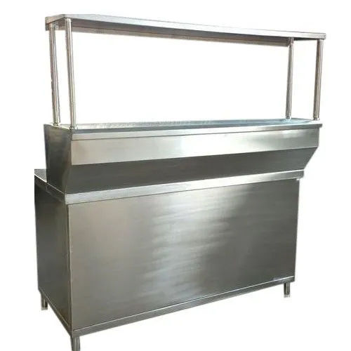 Silver Fast Food Stalling Counter