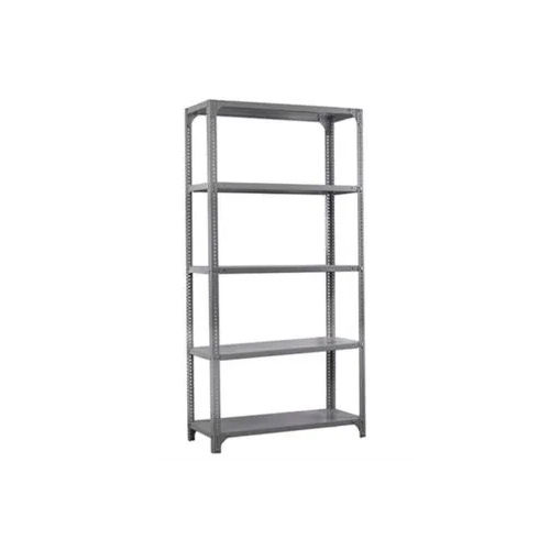 Silver Slotted Angle Rack For Warehouse