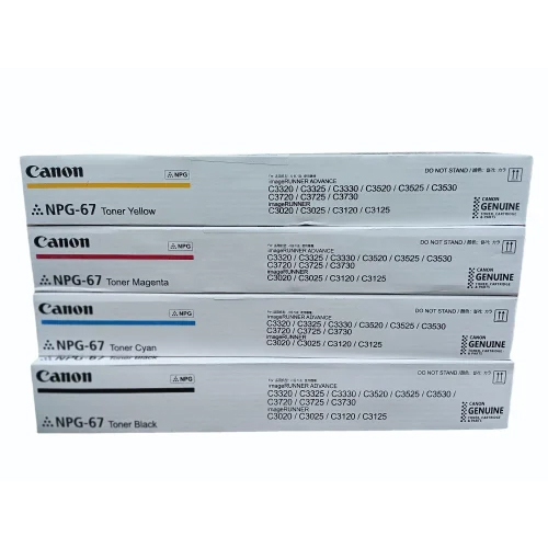 Canon Npg 67 Toner Cartridges Full Set