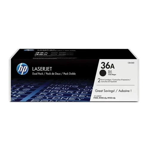 Hp 36A Black Toner Cartridges - For Use In: Printer