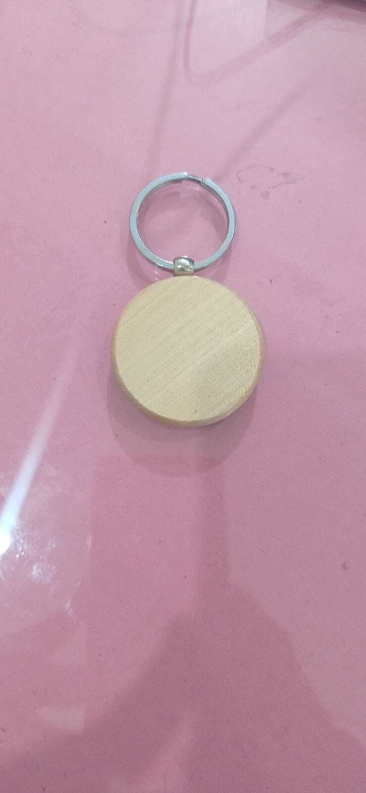 Natural Wooden Keychain