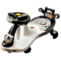 White/black Panda Back Rest Magic Car