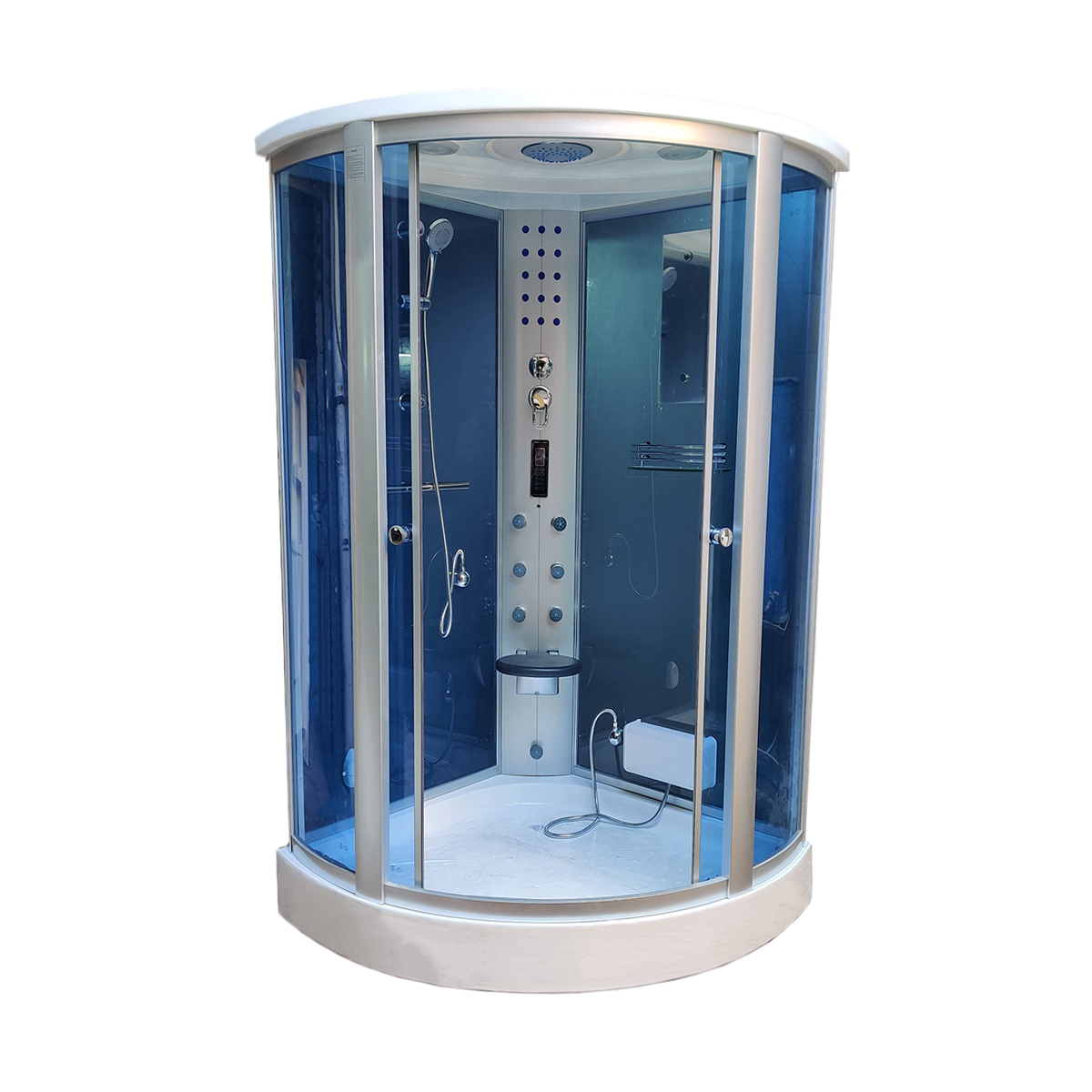 Ballerina 4 ft Corner Steam Shower Cabin with Tray