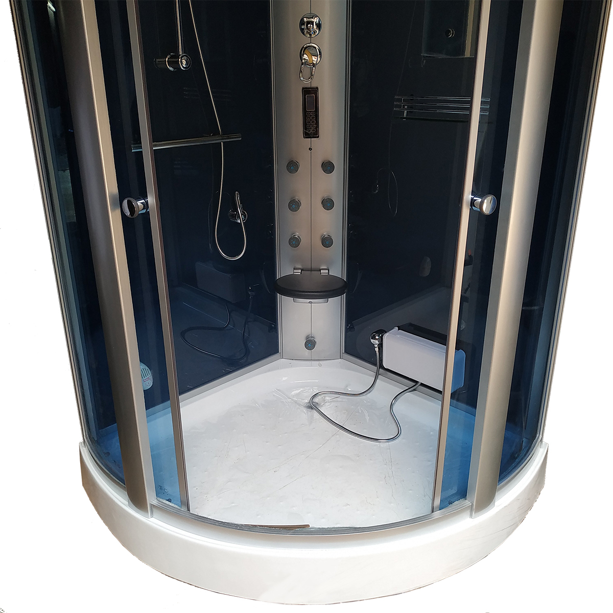 Ballerina 4 ft Corner Steam Shower Cabin with Tray