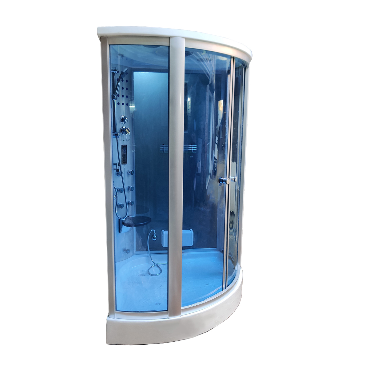 Ballerina 4 ft Corner Steam Shower Cabin with Tray