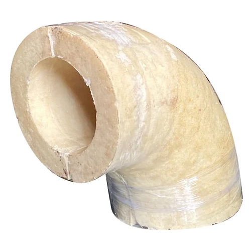 Off White Insulated Puf Pipe Section Elbow