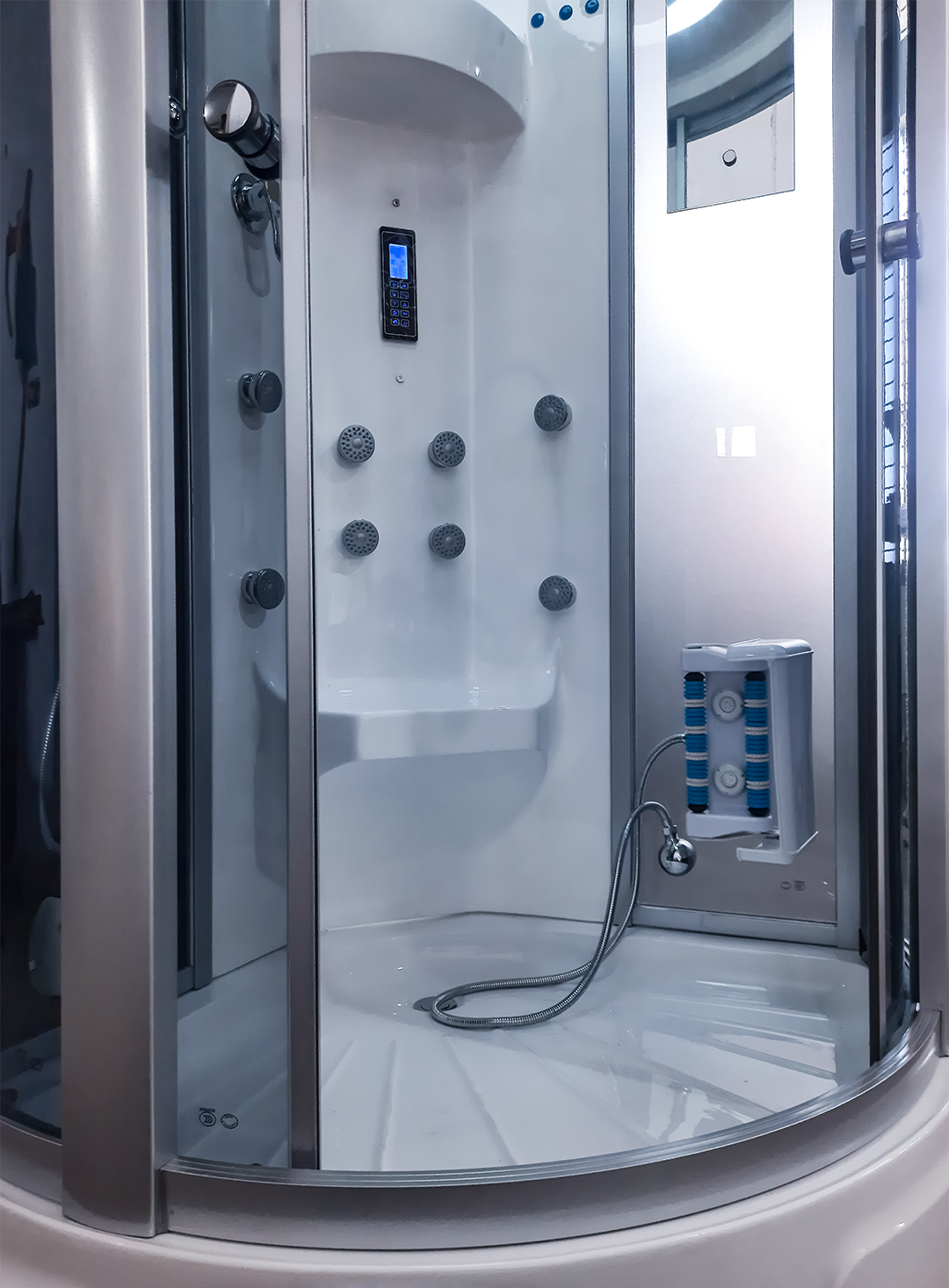 Desire 3.25 fit Corner Steam Shower Cabin with Tray