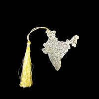 Brass India Map Bookmark - Feature: Strong And Durable