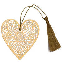 Metal Heart Bookmark - Brass Material | Different Sizes, Strong And Durable, Elegant Heart Design For Book Lovers