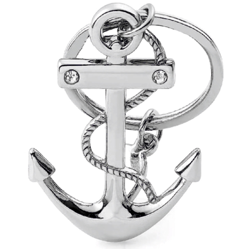 Navy Anchor Keychain