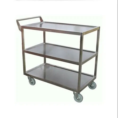 3 Rack SS Kitchen Trolley