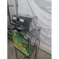 Sugar Cane Machine - Stainless Steel, Compact, Silver | Semi-Automatic, Low Noise, Manual Feeding, 220V Electric Power, 1-Year Warranty