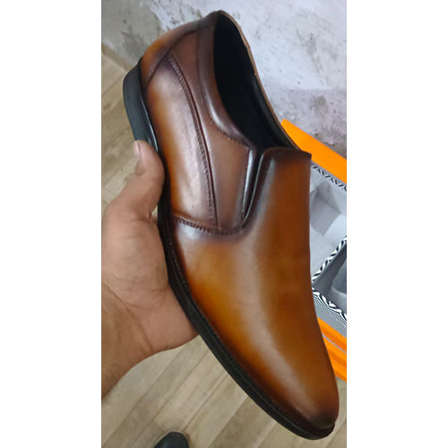 Tan Brown Leather Shoes Size: Different Sizes Available