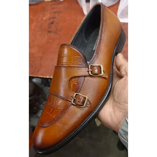 Brown Designer Slip On Leather Shoes