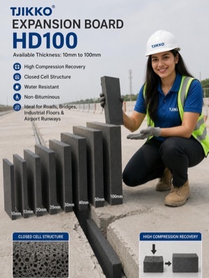 Black Expansion Joint Filler Board - Size: Diff Sizes Available