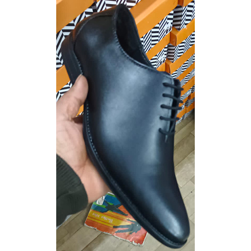 Mens Formal Dark Black Leather Shoes