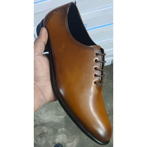 Mens Formal Tan Brown Leather Shoes Insole Material: Pu