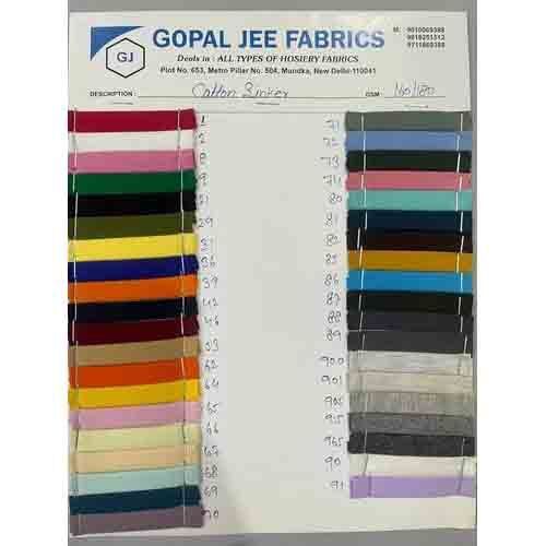 160 Gsm Cotton Single Jersey Fabric