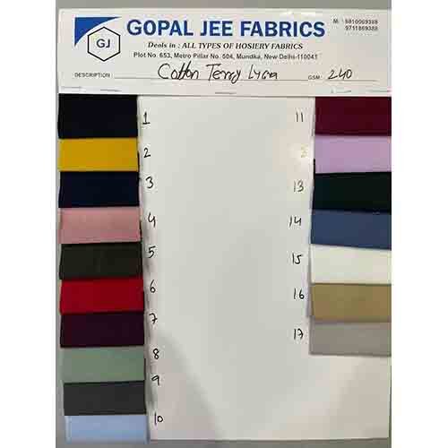 COTTON FRENCH TERRY LYCRA FABRIC