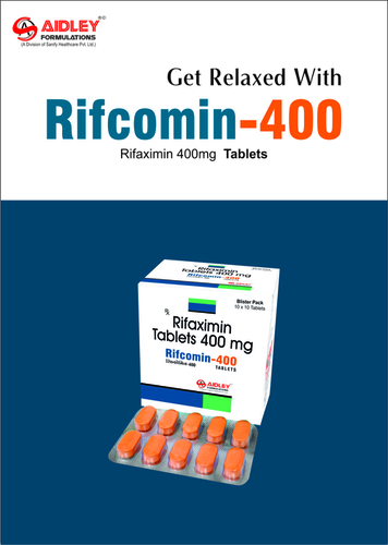 Tablet Rifaximin 400mg (Color Sunset yellow and titanium dioxide)