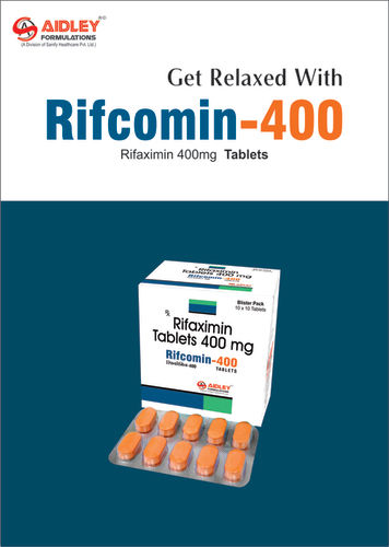 Tablet Rifaximin 400mg (Color Sunset yellow and titanium dioxide)