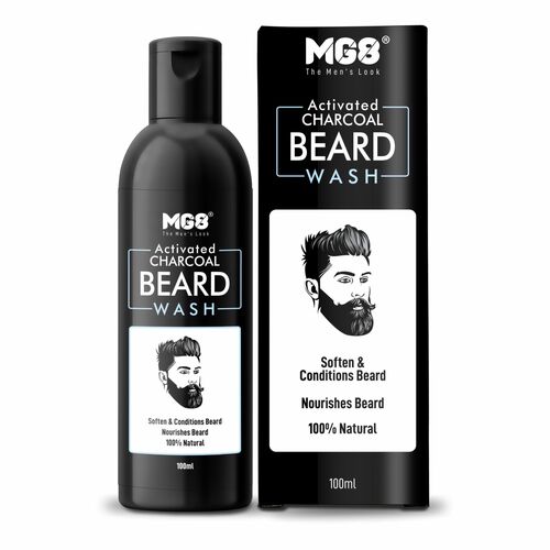 MG8 Activated Charcoal Beard Wash 100Ml