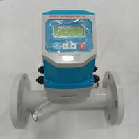 In-lined Ultrasonic Flowmeter - Ms Material, 1/2" To 10" Size, Blue/grey Color | Digital Lcd Display, 230 Vac Power Supply, Industrial Usage