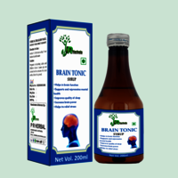 Brain Tonic Syrup - Herbal Blend For Enhanced Cognitive Function | Supports Memory, Focus, Stress Reduction, And Overall Brain Health