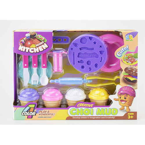 play dough birthday cake toys set