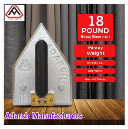 Heavy Weight Adarsh Brass Base Laundry Iron - Color: As Per Availability