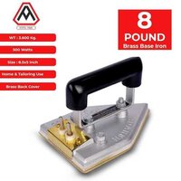 8 Pound Brass Base Laundry Iron - Color: As Per Availability
