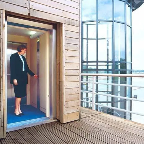 Stainless Steel Automatic Passenger Elevator - AC Drive, Dumbwaiter Mechanism | Safety Features Include Over Speed Protection, Fault Self-Diagnosis, and Safety Sensor