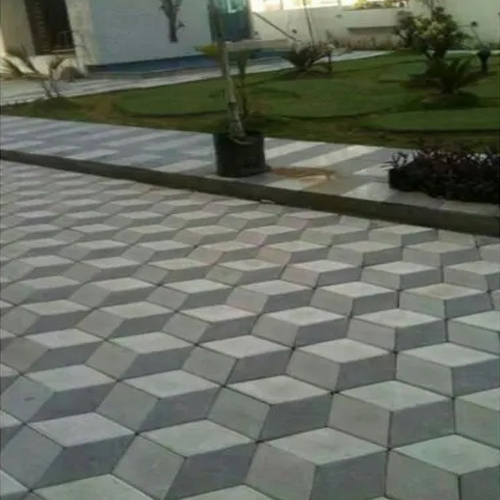 3D Diamond Design Paver Block