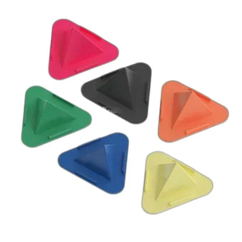 Multicolored Pyramid Shape Mobile Stand