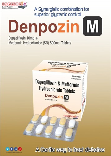 Tablet Dapagliflozin 10mg + Metformin 500mg (Bilayered Tablet)