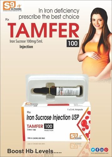 Injection Iron Sucrose 100mg