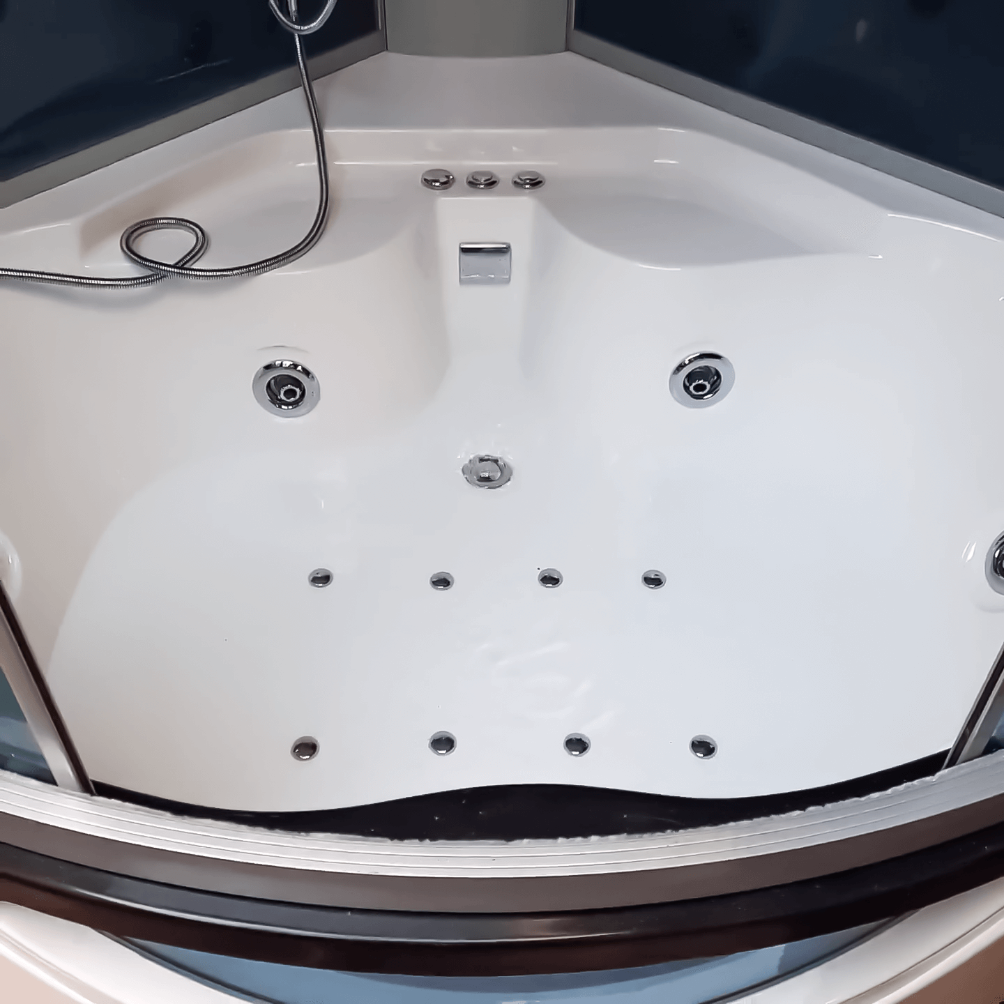 Encarta 5 ft Corner Steam Shower Cabin with Bathtub
