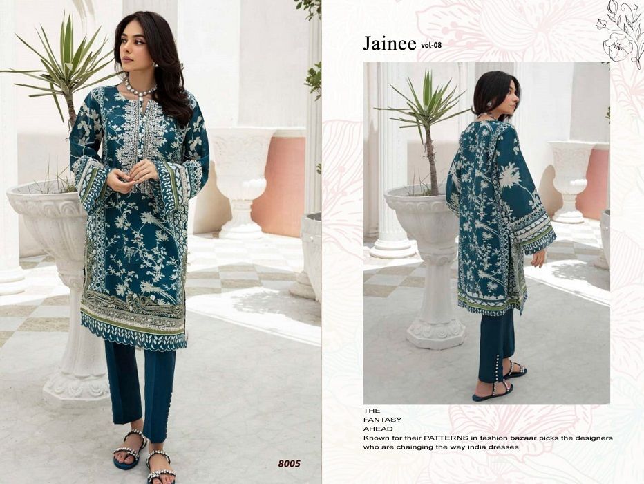 Jaine Agha Noor Vol-8 -Dress Material