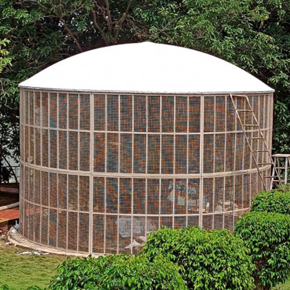 Industrial Tank Dome Structure - Color: White