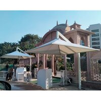 Frp Tensile Fabric Shade Structure - Color: White