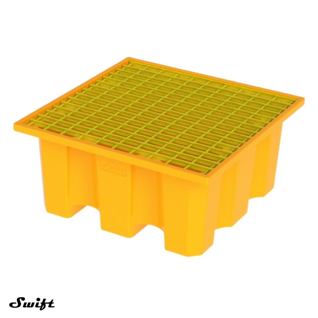 IBCP-161676 1300L IBC Spill Containment Pallet Heavy Duty Chemical & Liquid Spill Control Pallet