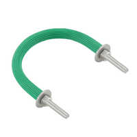 रबर-वॉशर और नट के साथ 4 इंच यू क्लैंप