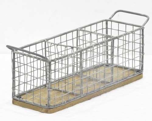 14 Inch Metal Rectangular Cutlery Holder