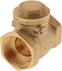 Brass Swing Check Valve 1 Inch Threaded End For Industry - Color: Gold