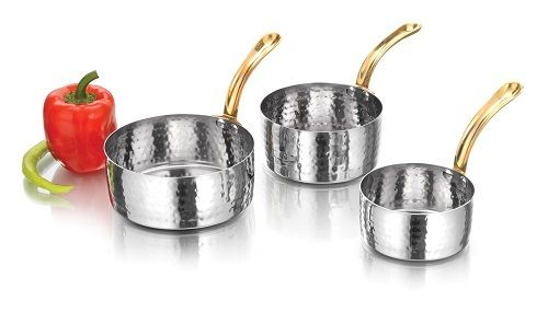 SS Sauce Pan with Brass handle